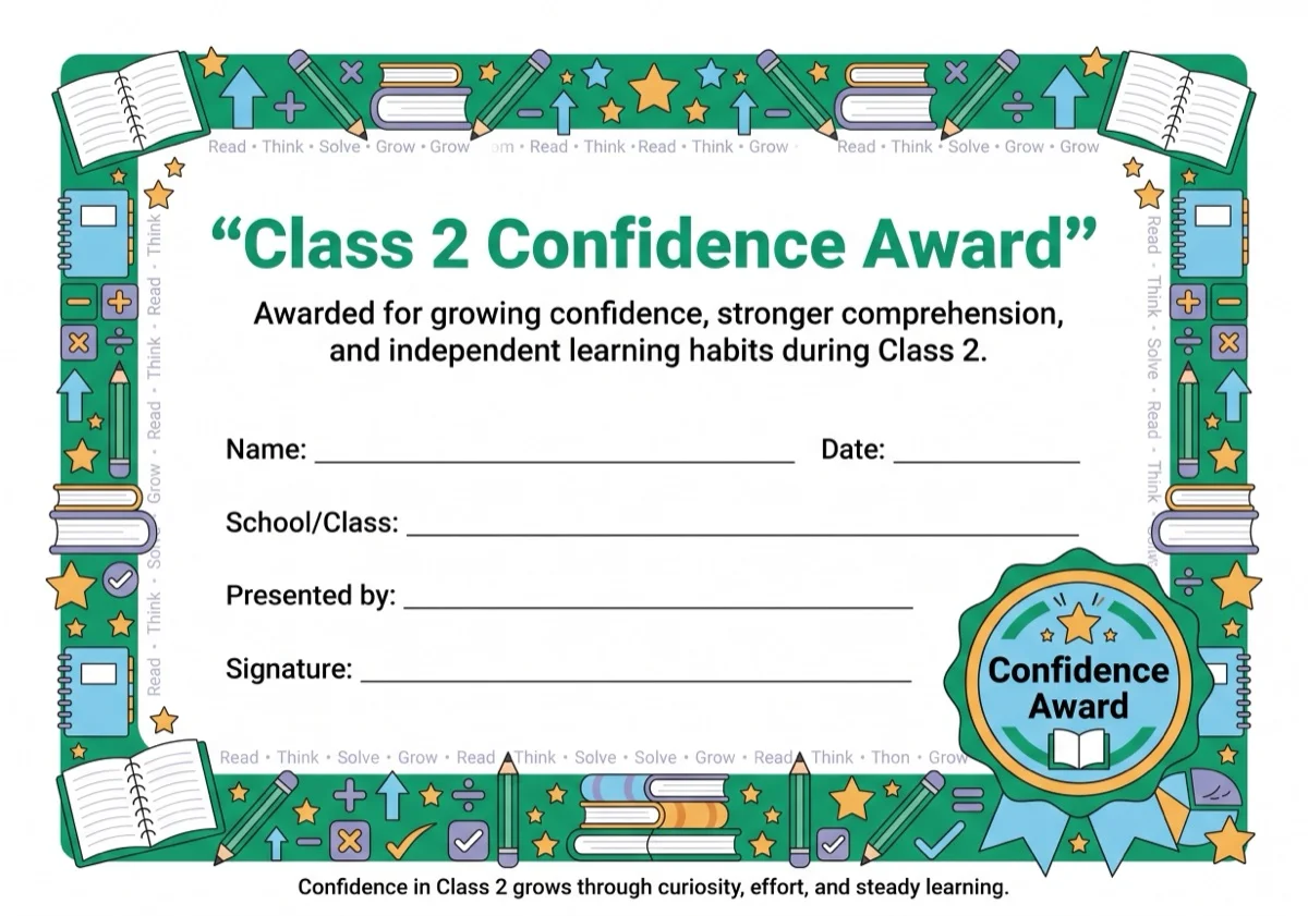 Class 2 Confidence Award preview