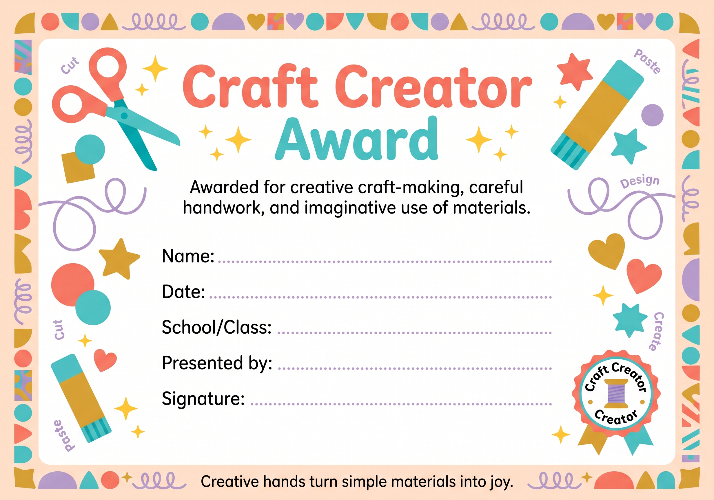 Craft Creator Award preview