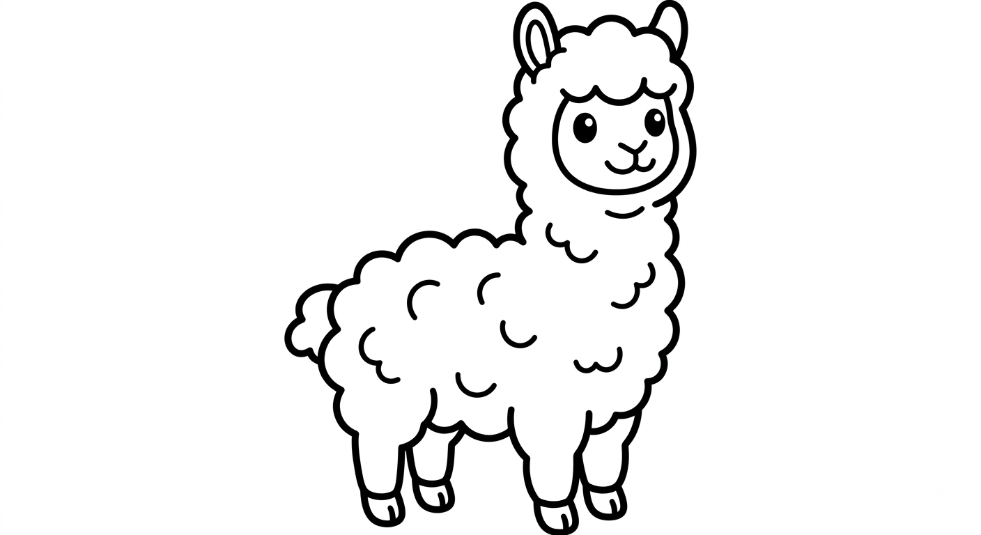 Cute Baby Alpaca