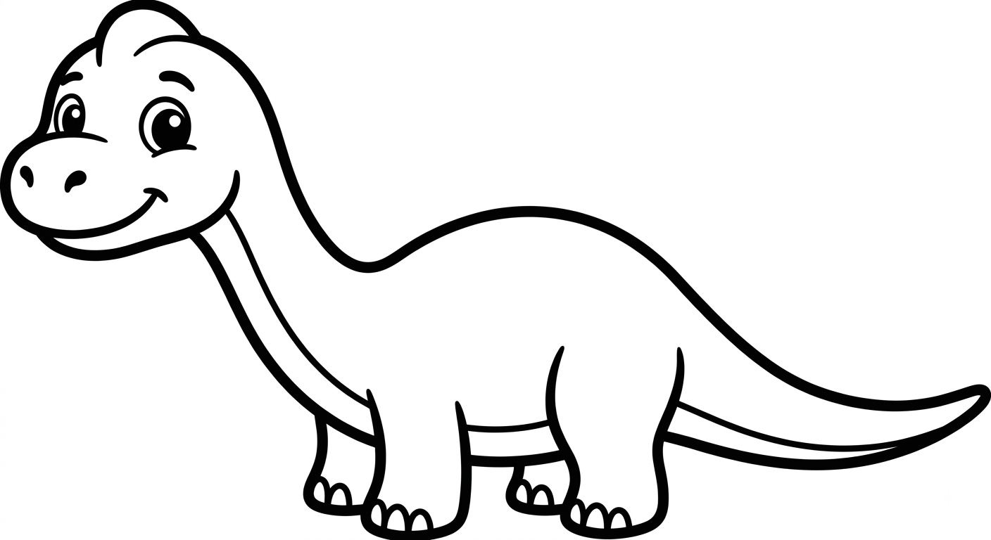 Cute Baby Brachiosaurus