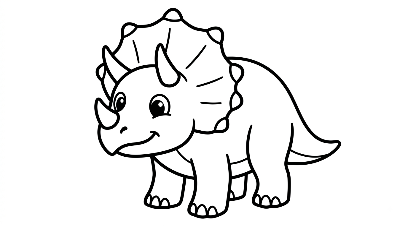 Cute Baby Triceratops