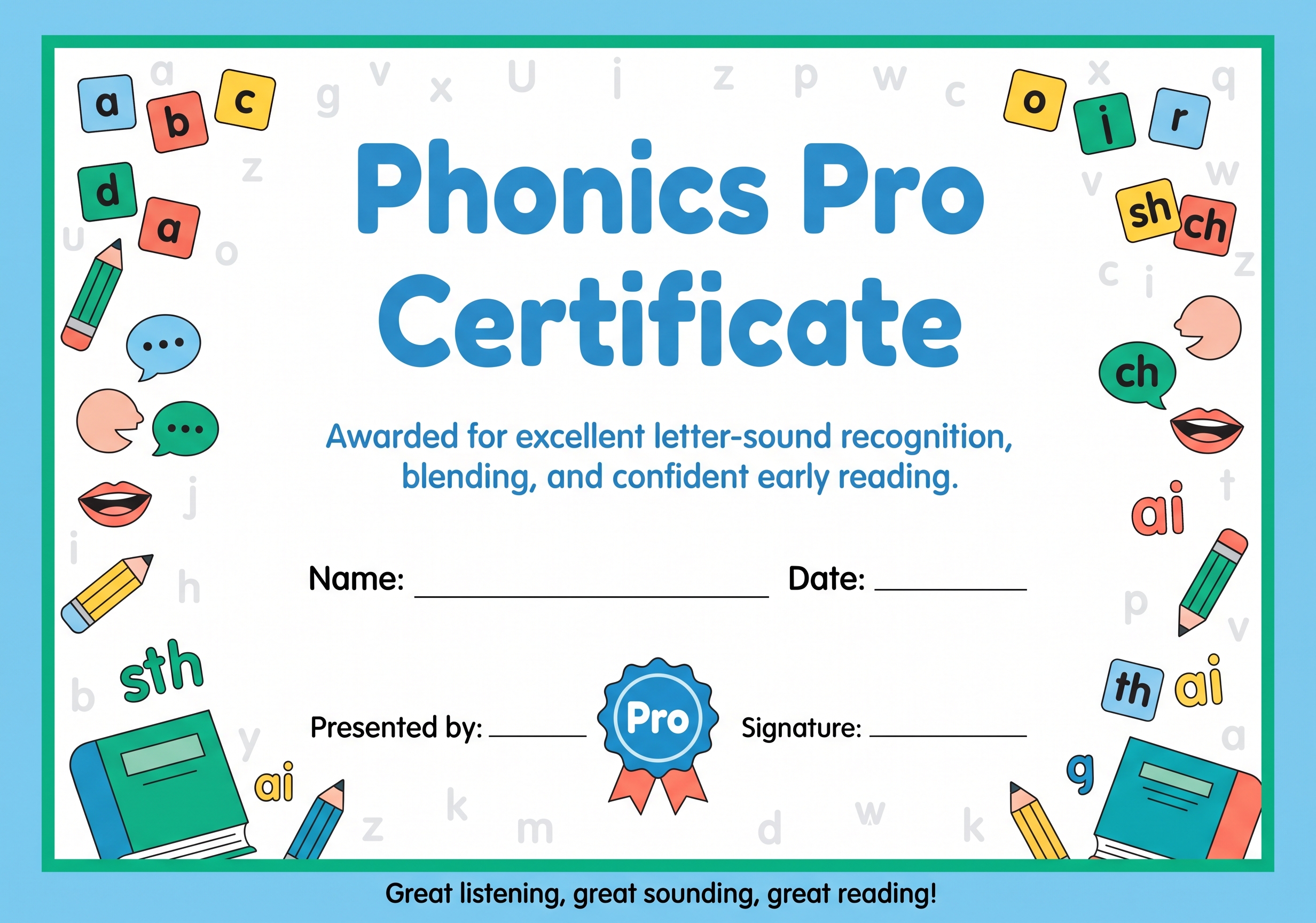 Phonics Pro Certificate preview