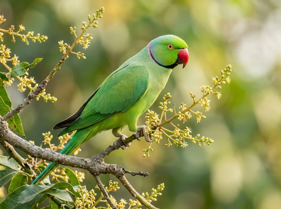Rose-ringed Parakeet - State Bird of Andhra Pradesh