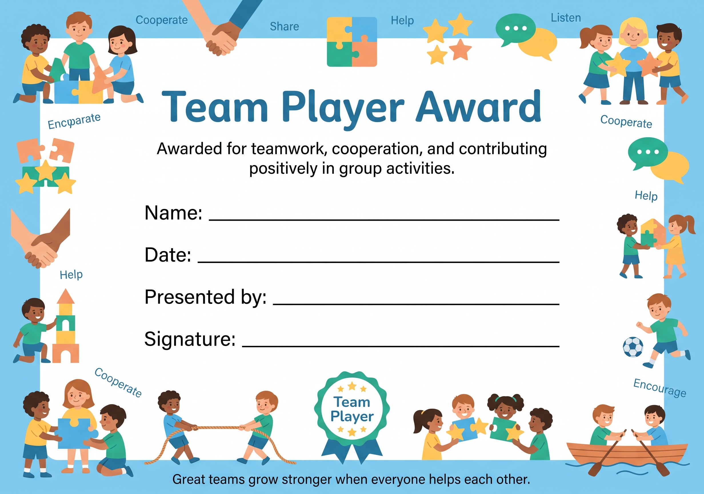 Team Player Award preview
