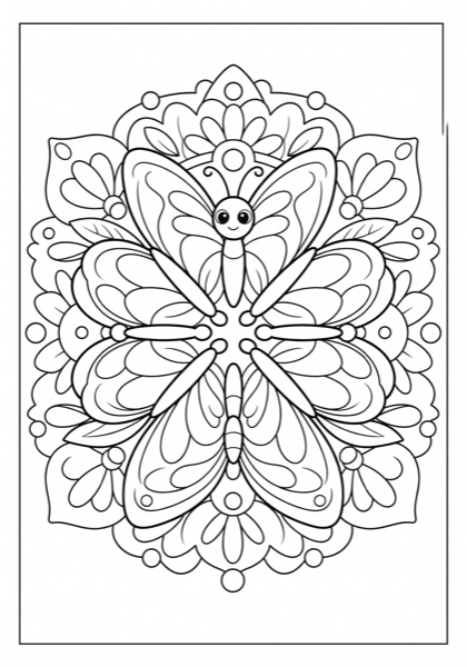 Butterfly Mandala Pattern