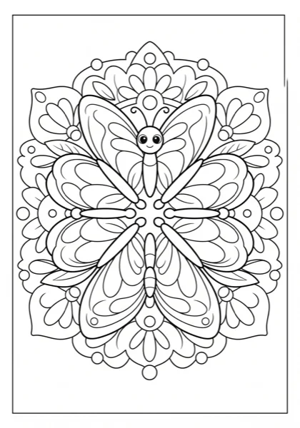 Butterfly Mandala Pattern