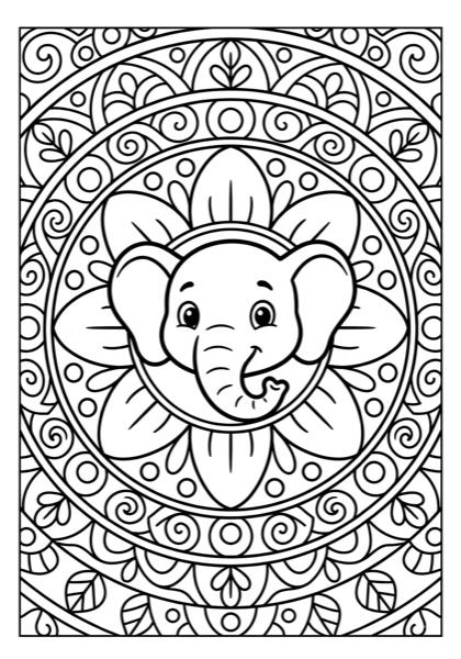 Elephant Mandala Art