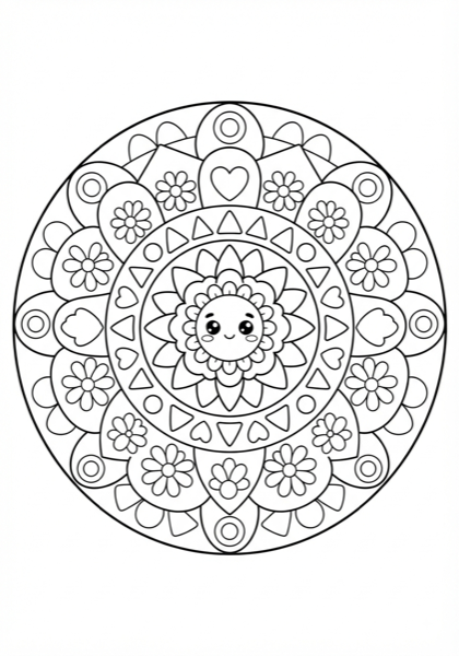 Geometric Mandala for Kids