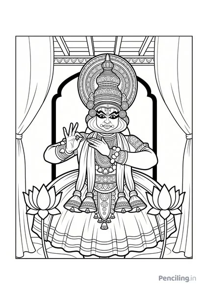 Kathakali Dancer Portrait